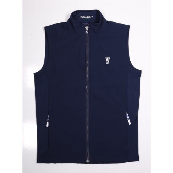 B Draddy Westchester Hills Men's Navy Blue Full Zip Front Jacket Vest Small - Picture 1 of 7